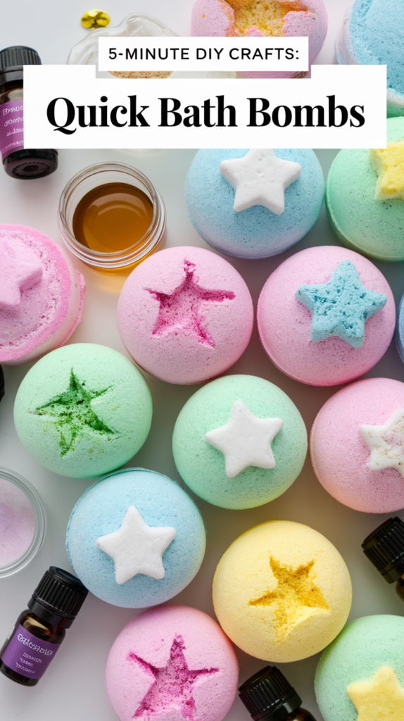 A photo of an assortment of pastel-colored bath bombs. There are small containers with essential oils nearby, acting as aromatherapy enhancers. The background is white.