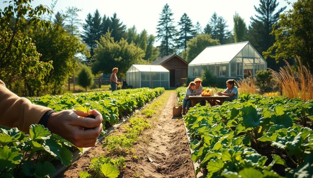 Homesteading skills in food production