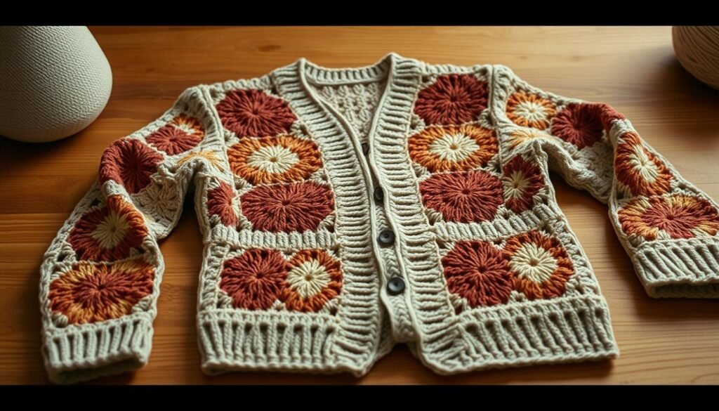 How to Crochet a Granny Square Cardigan