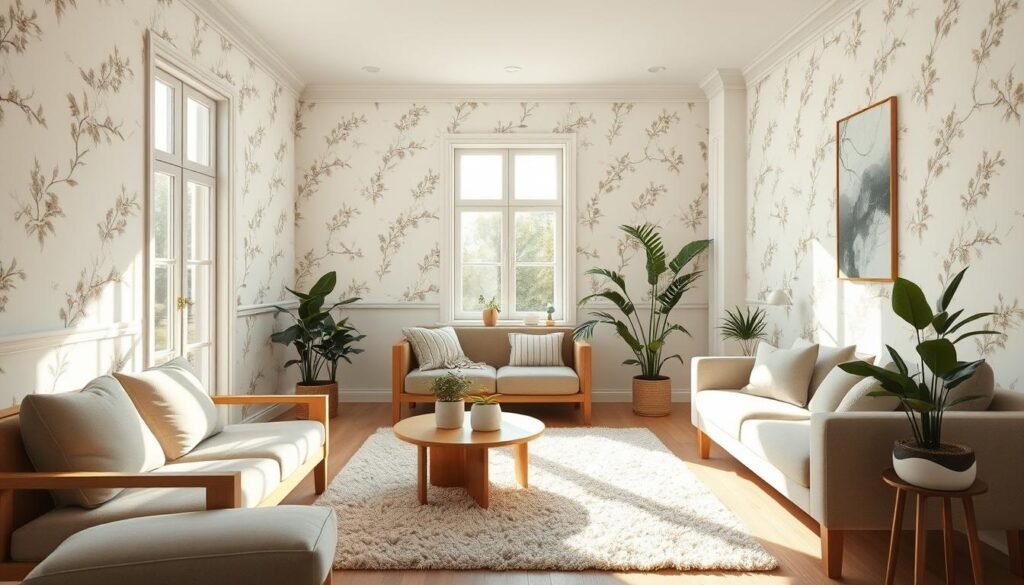 enhancing small spaces with wallpaper